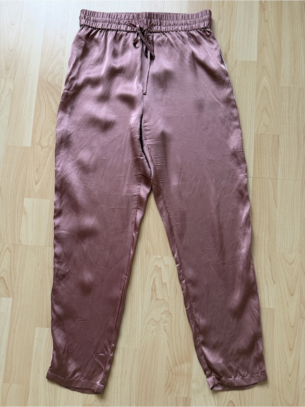 KIP. Premium sleepwear Women's mulberry silk Lounge Pants - Dusty Rose, size S
